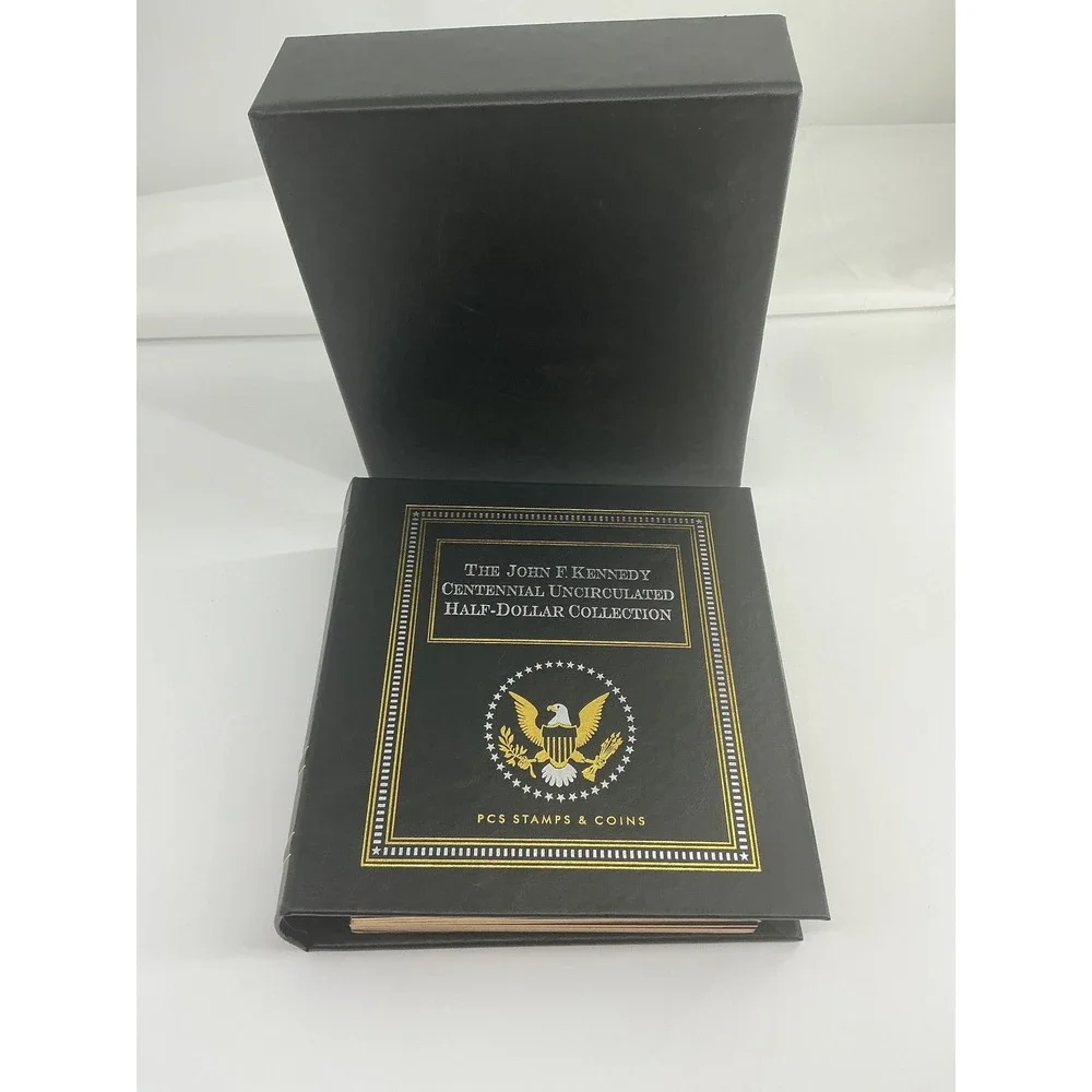 PCS Stamps & Coins JFK Centennial Uncirculated Half-Dollar Collection Binder